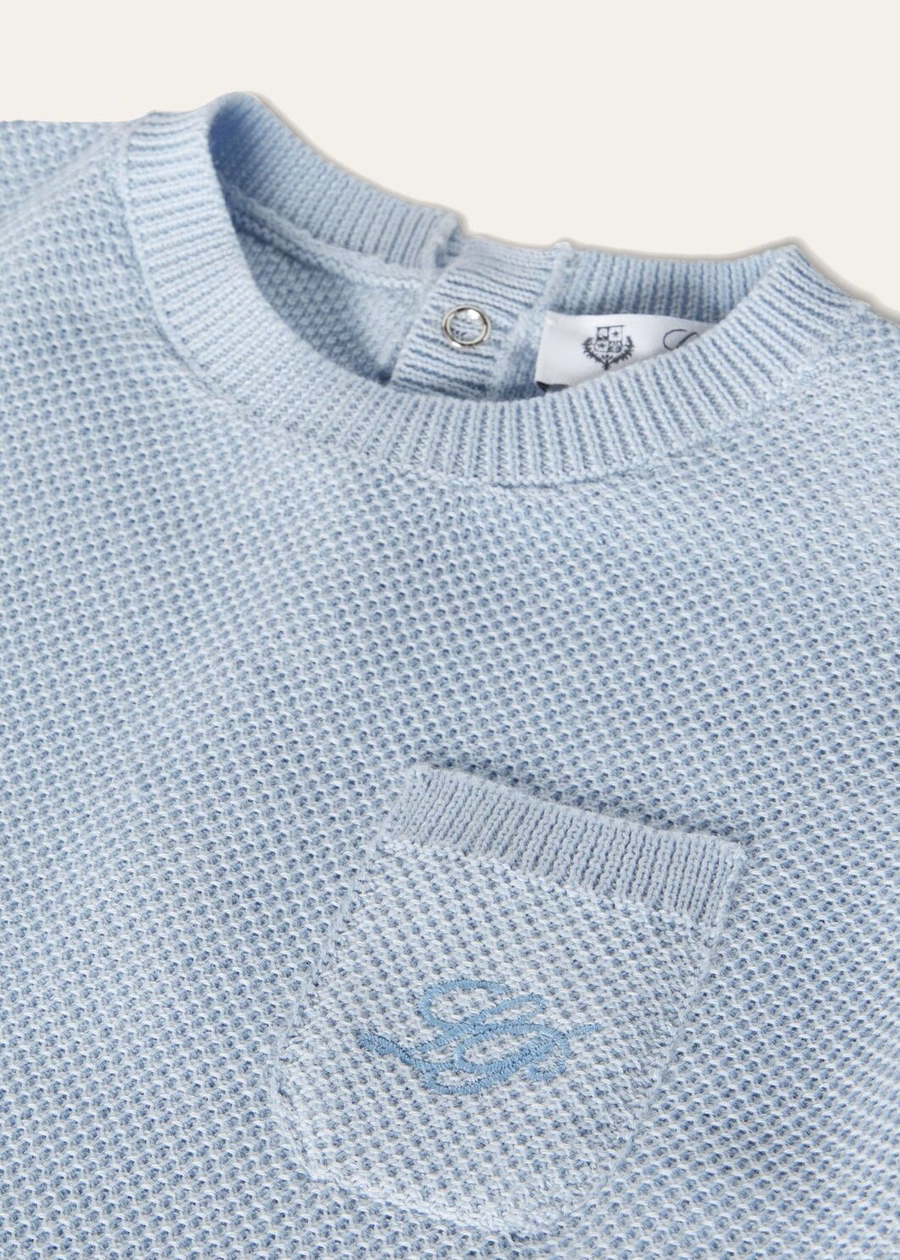 Macacão Sunrise Cotton Azul Bebê