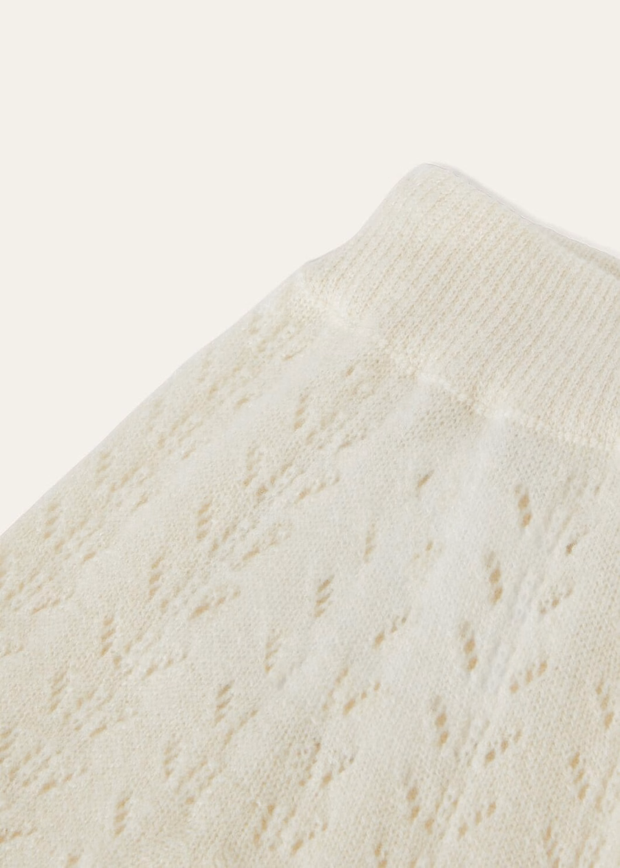 Meia-calça Baby Blossom Cashmere Natural Branca Cash