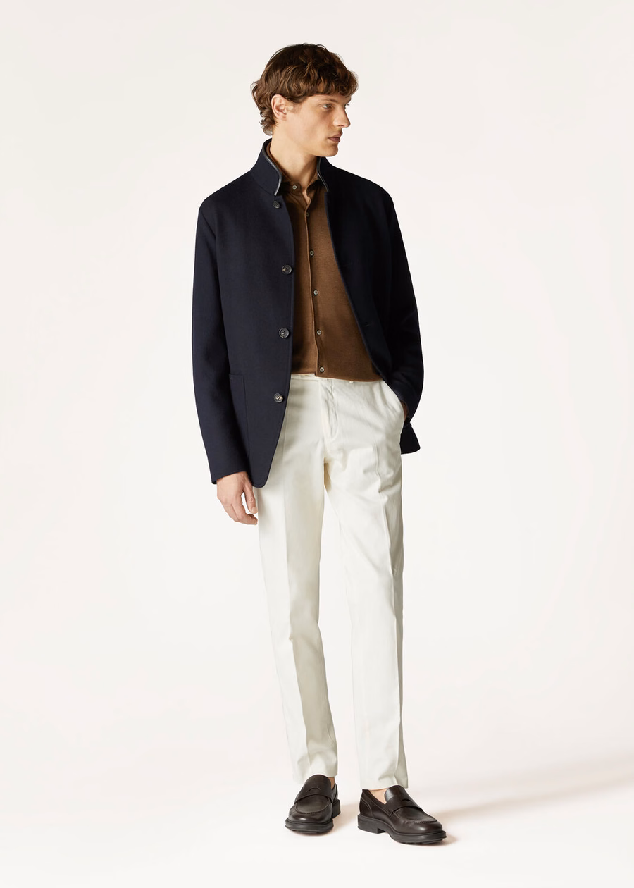 Jaqueta Spagna Cashmere Azul Marinho