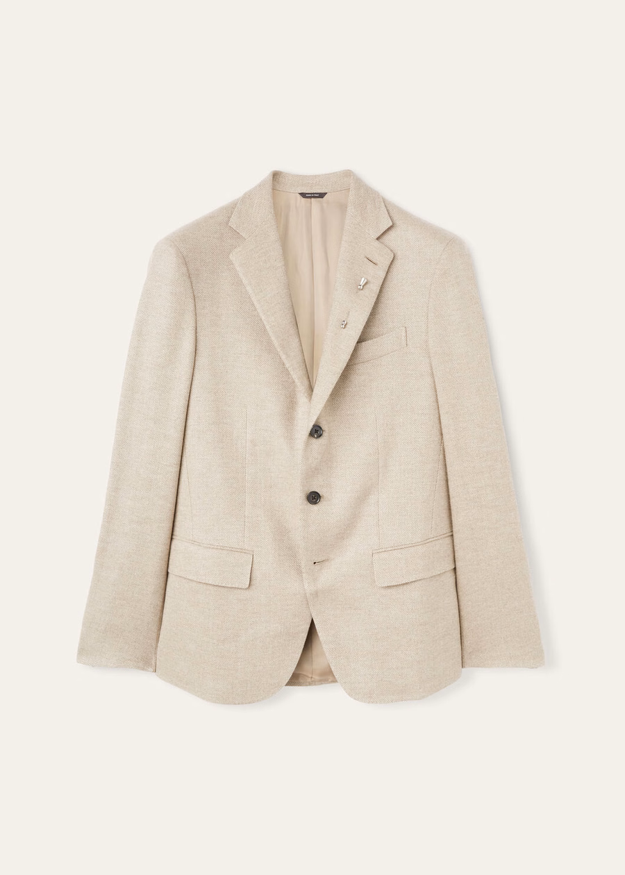 Jaqueta Torino Cashmere Sandy Pebble