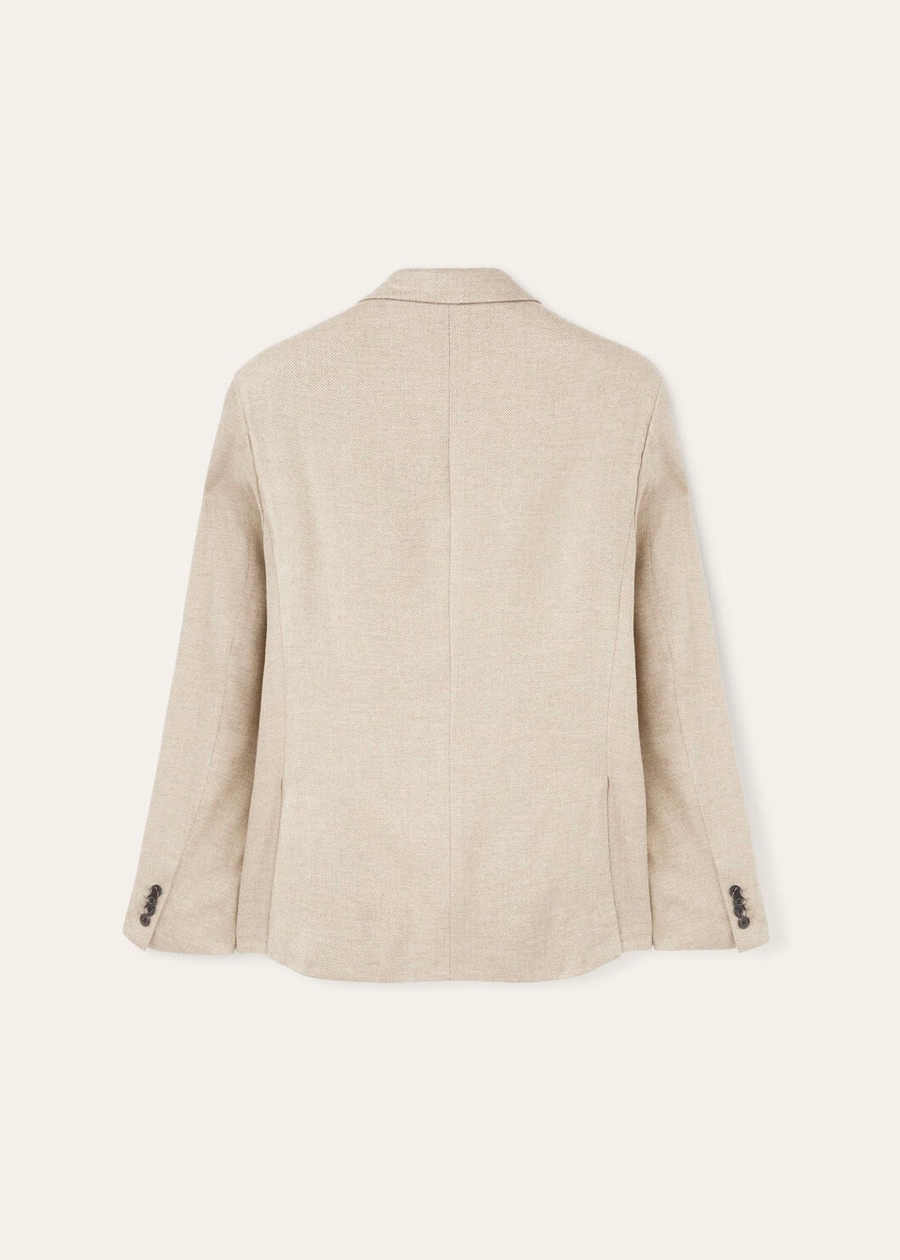 Jaqueta Torino Cashmere Sandy Pebble