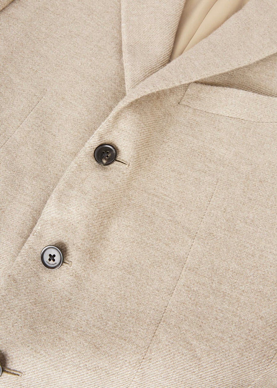 Jaqueta Torino Cashmere Sandy Pebble