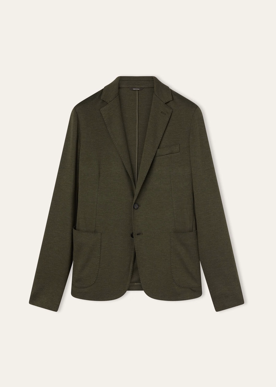 Jaqueta de suéter de cashmere e seda Pine Grove