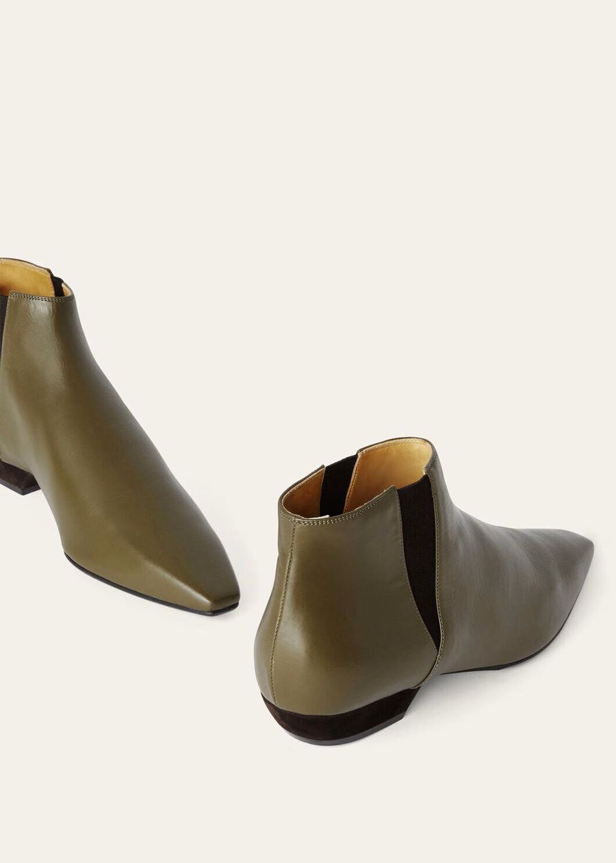 Botas de tornozelo Sumire em couro de bezerro CAPERS SICILIANAS