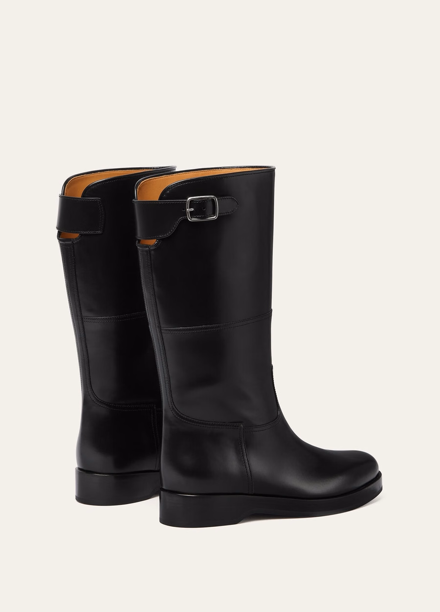 Bota Lupo em couro de bezerro preto