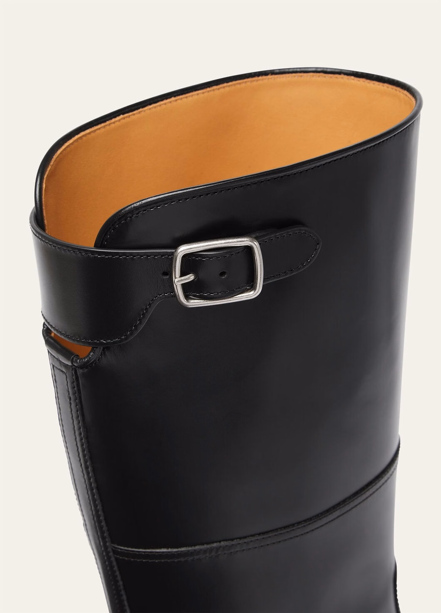 Bota Lupo em couro de bezerro preto