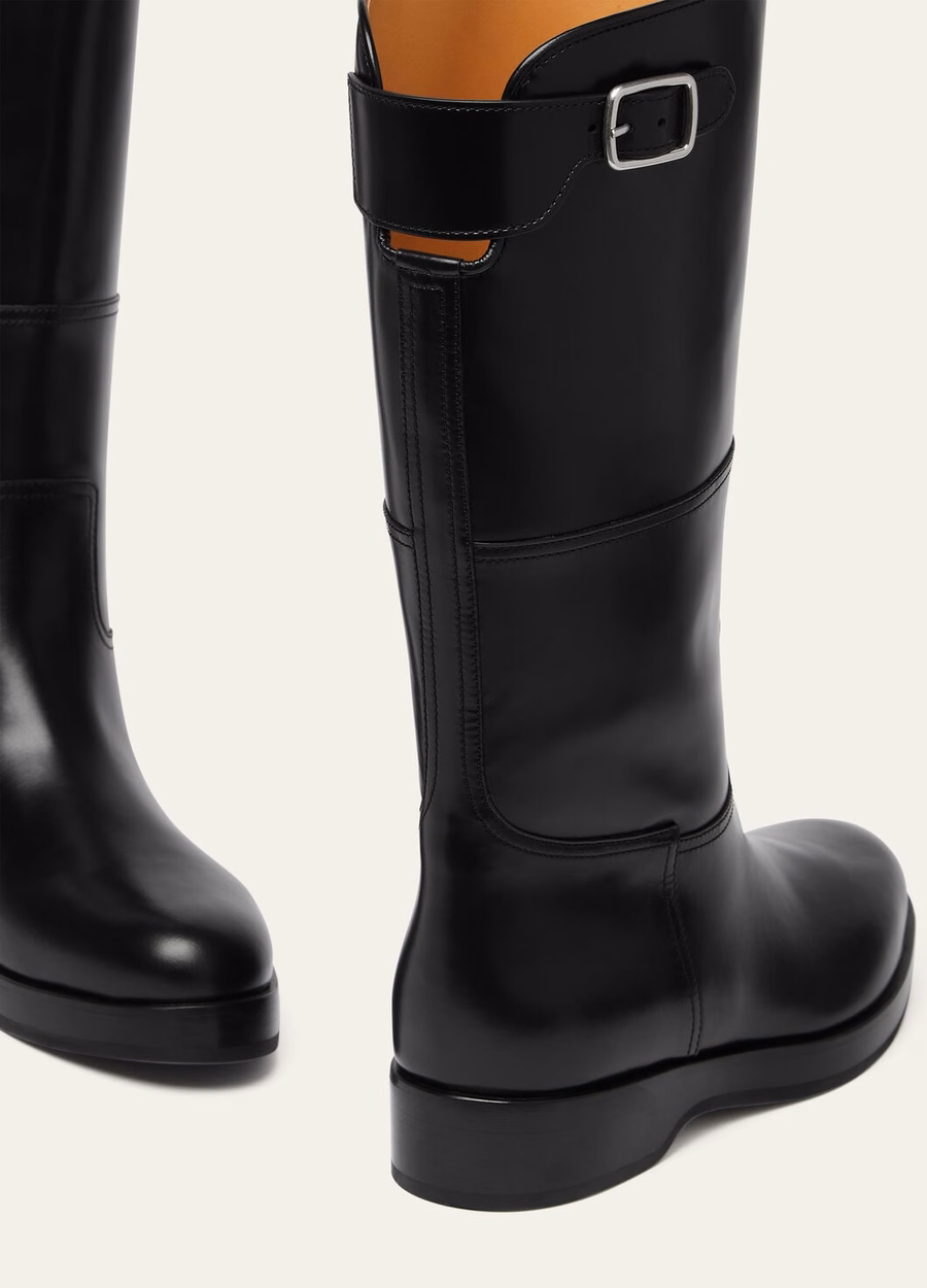 Bota Lupo em couro de bezerro preto