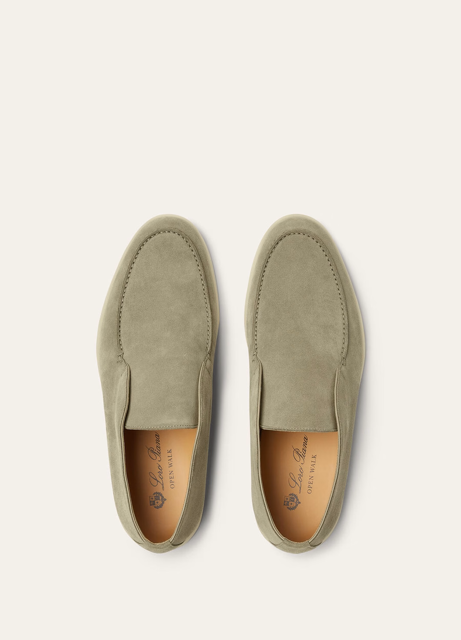 Botas de cano curto Open Walk em camurça, cinza chumbo