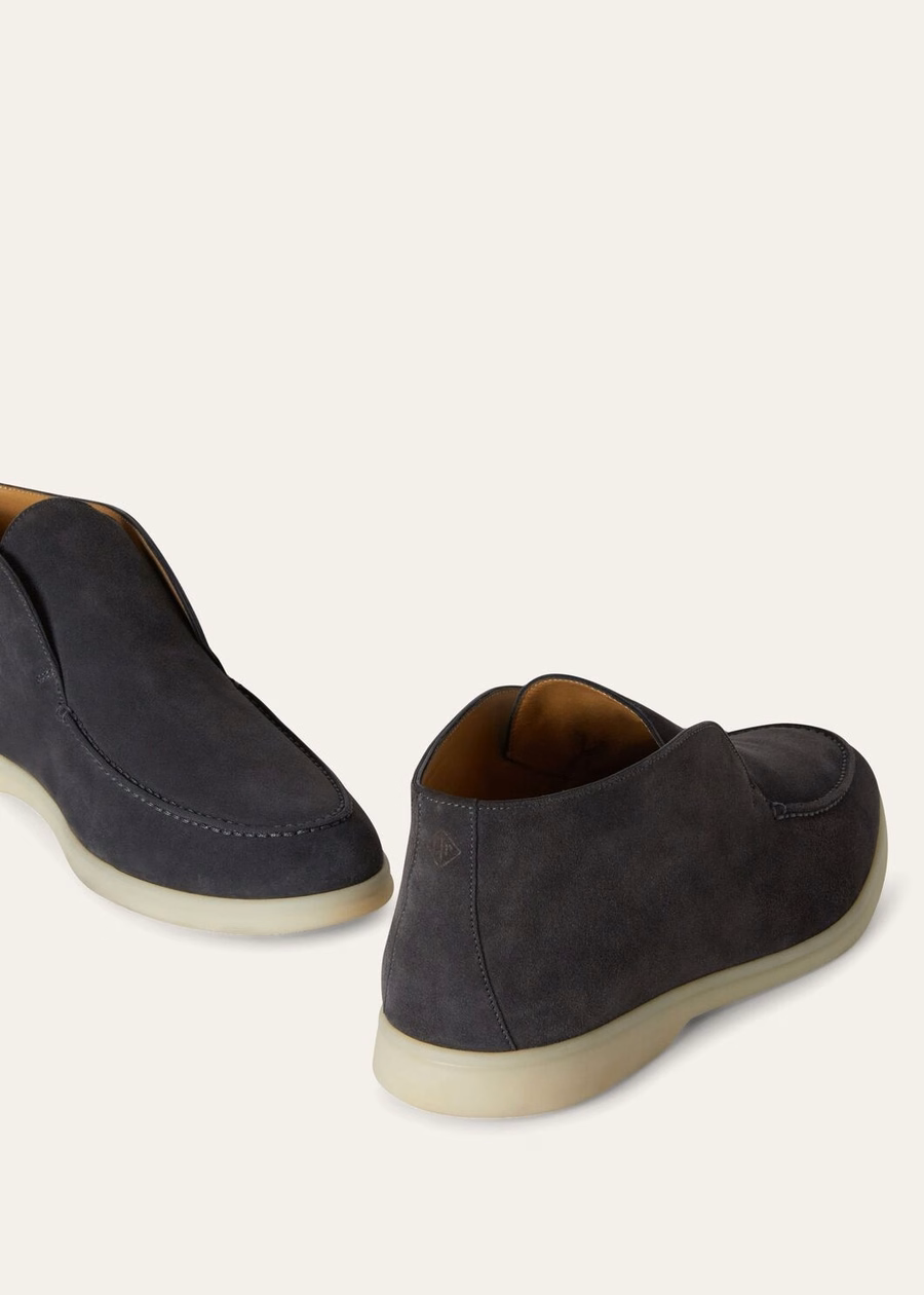 Botas de cano curto Open Walk em camurça cor tinta