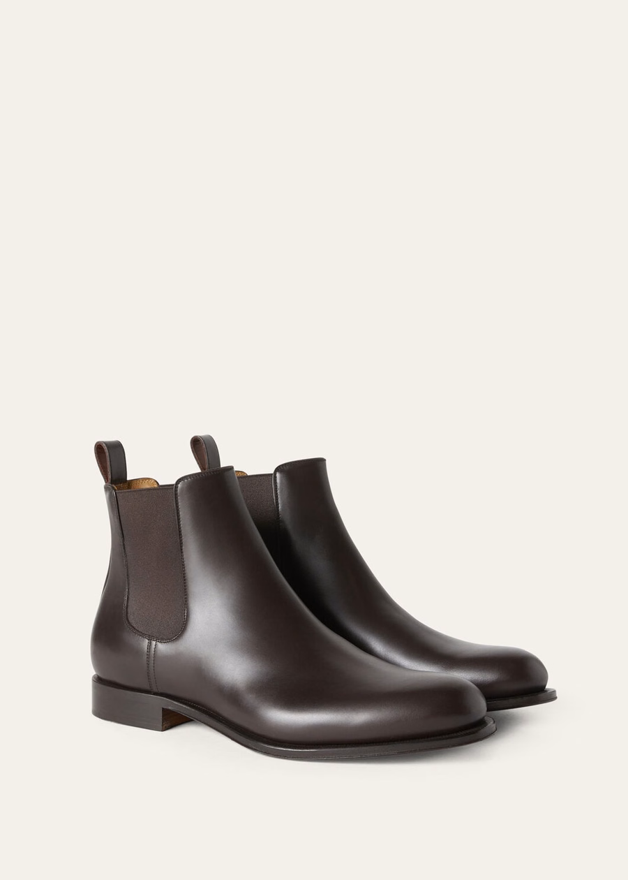 Botas Chelsea Rory Walk em couro de bezerro preto