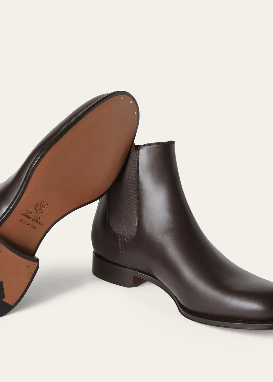 Botas Chelsea Rory Walk em couro de bezerro preto