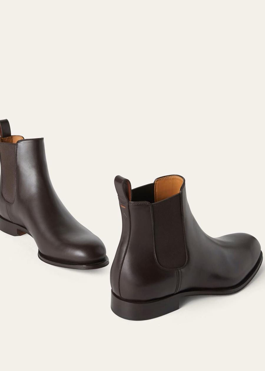 Botas Chelsea Rory Walk em couro de bezerro preto