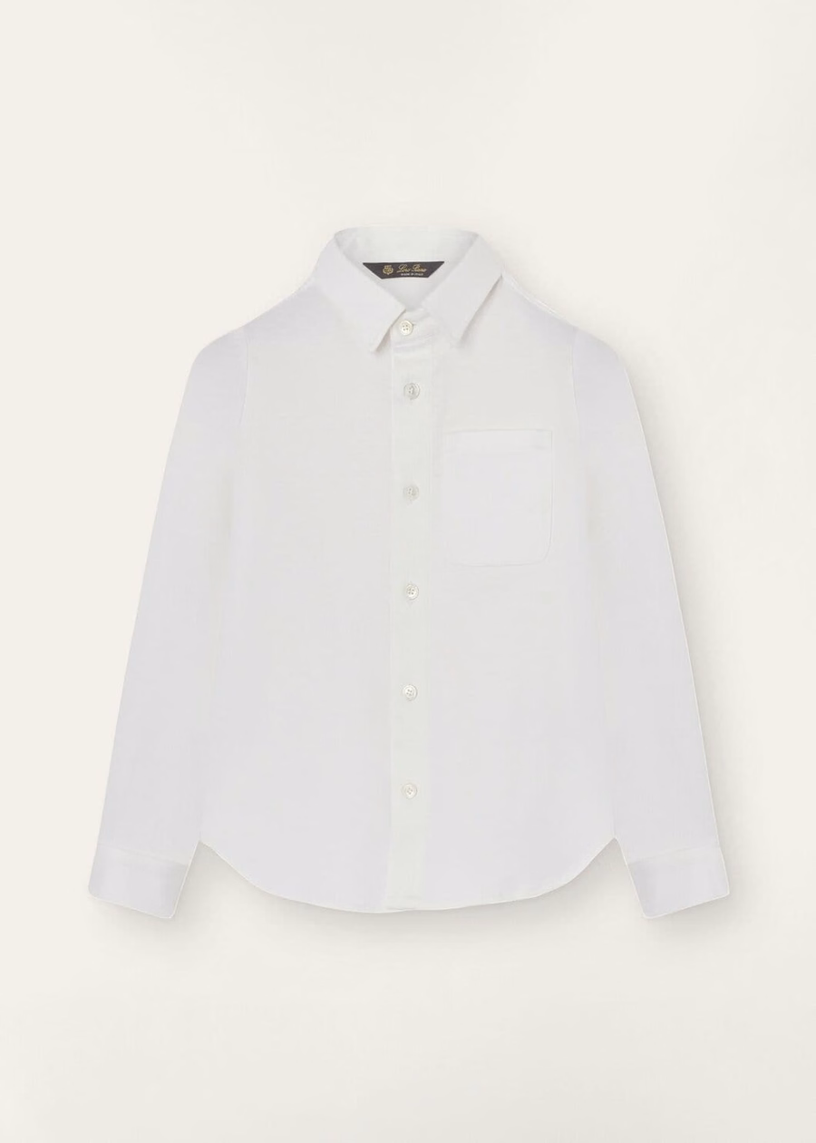 Camisa de algodão branca maravilhosa