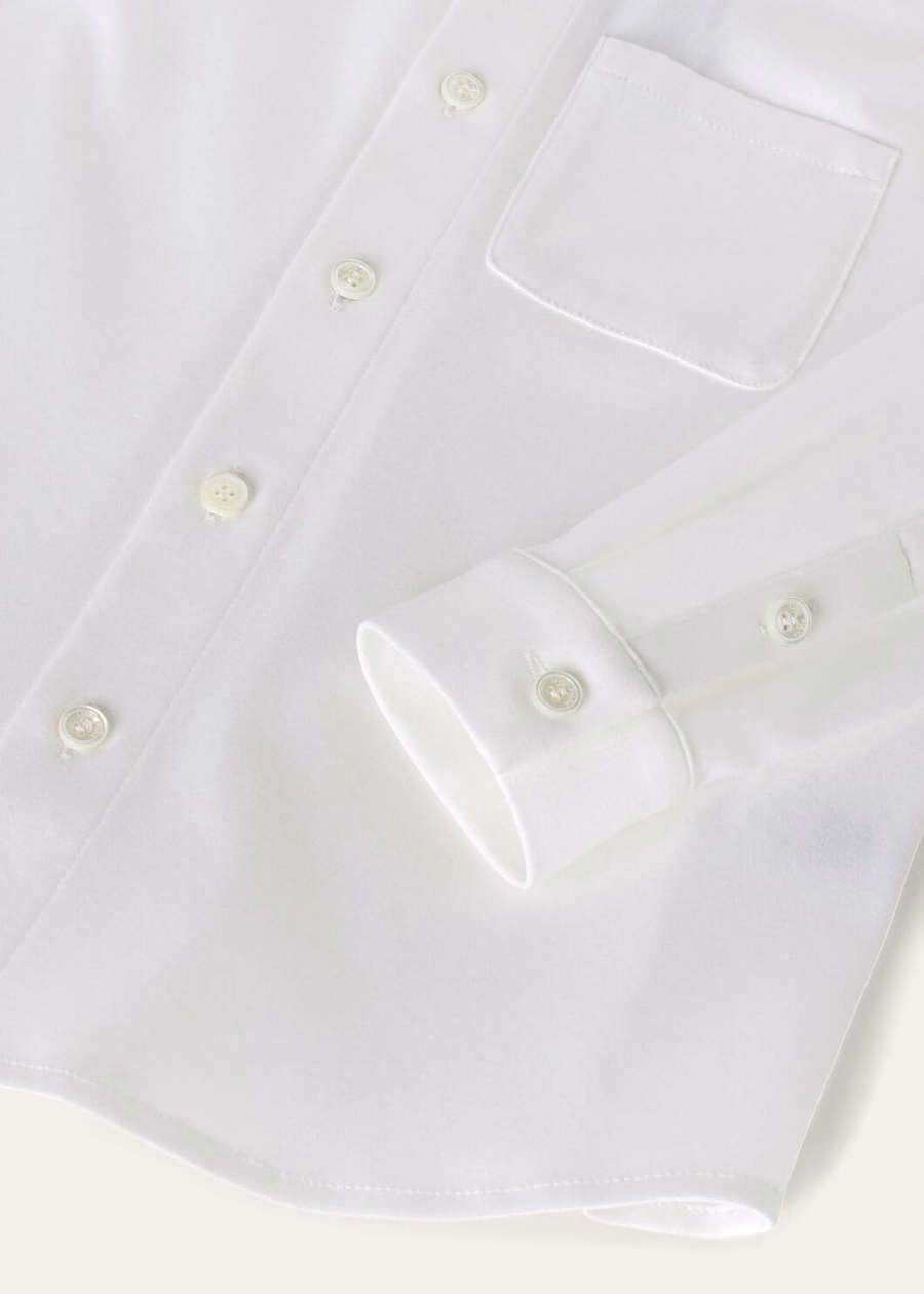 Camisa de algodão branca maravilhosa