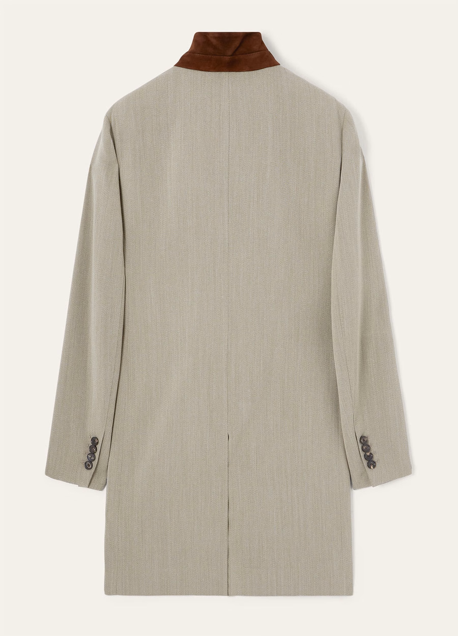 Blain Coat Lã Virgem - Storm System® Layered Cake Melange