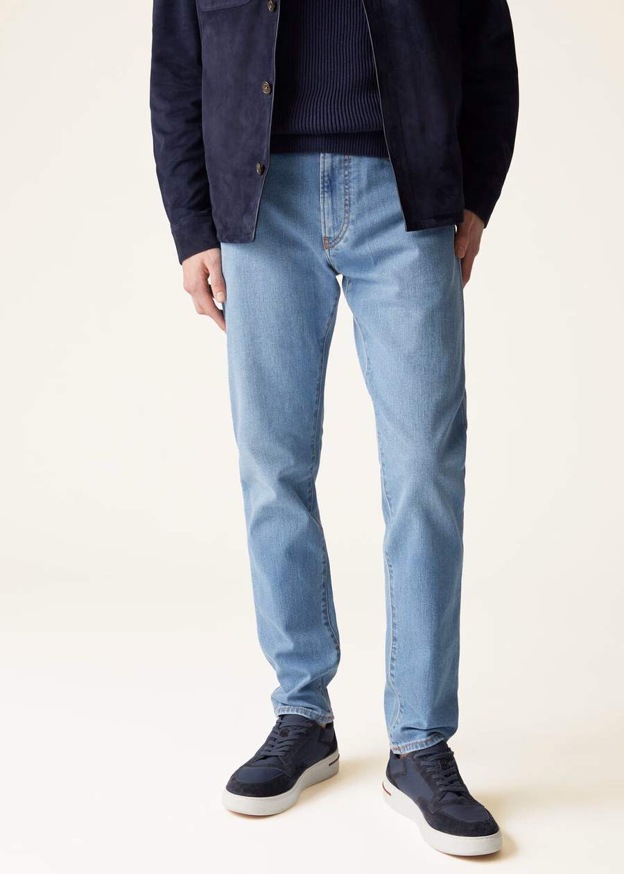 Calças Doccio Cotton Azul Claro Japão