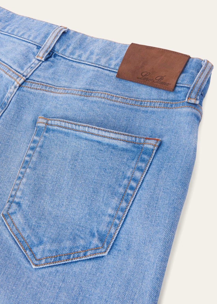 Calças Doccio Cotton Azul Claro Japão