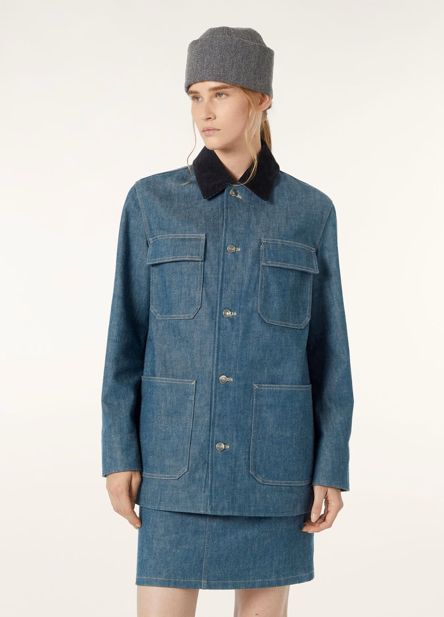 Jaqueta jeans Dean Field Austin azul espirulina