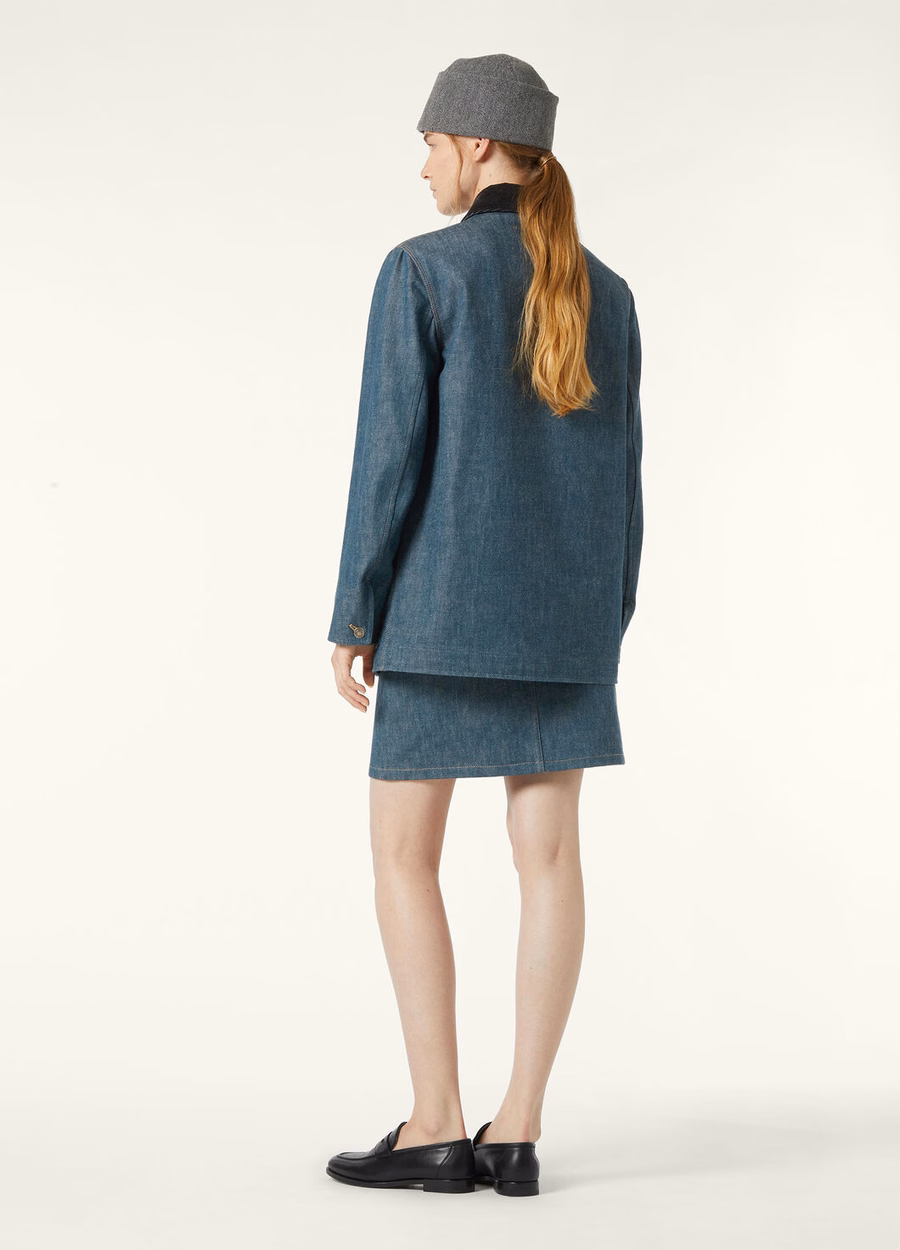 Jaqueta jeans Dean Field Austin azul espirulina