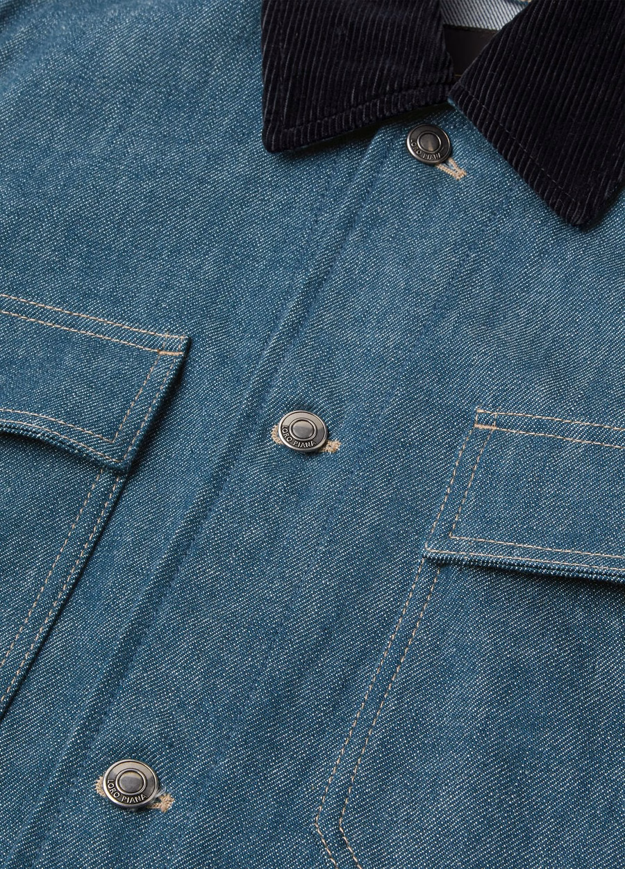 Jaqueta jeans Dean Field Austin azul espirulina