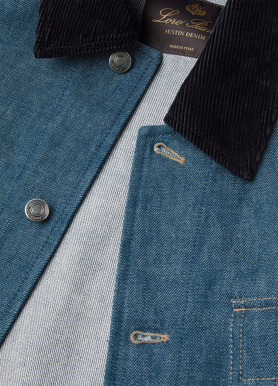 Jaqueta jeans Dean Field Austin azul espirulina