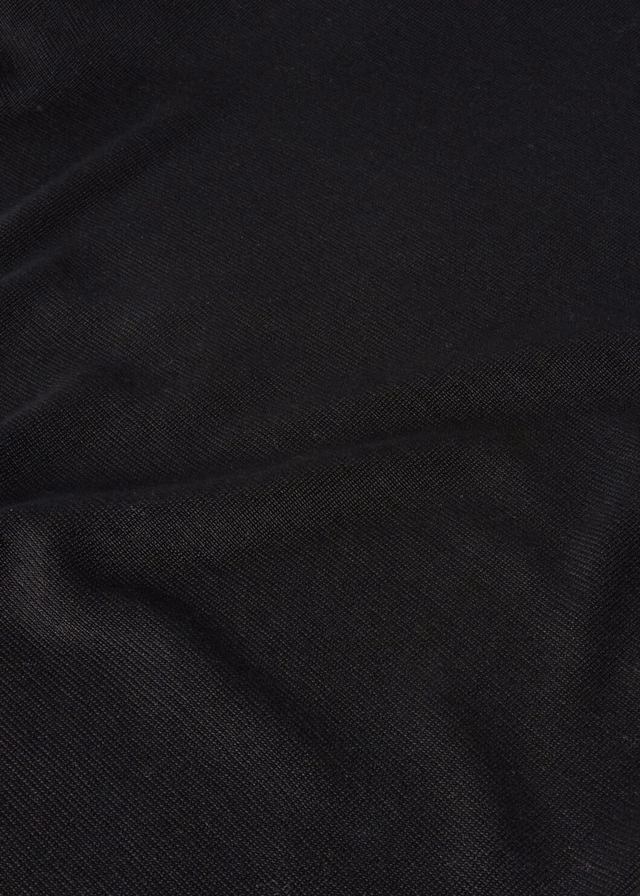 Vestido de seda preta Lyskamm