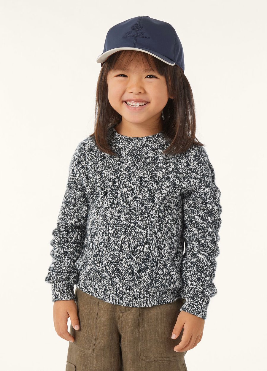 Camiseta infantil Cable Dream de algodão e cashmere DEFINITIVAMENTE