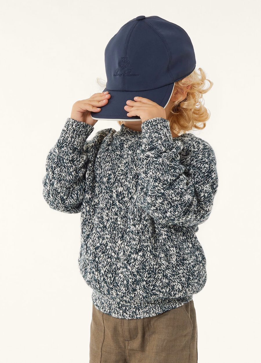Camiseta infantil Cable Dream de algodão e cashmere DEFINITIVAMENTE
