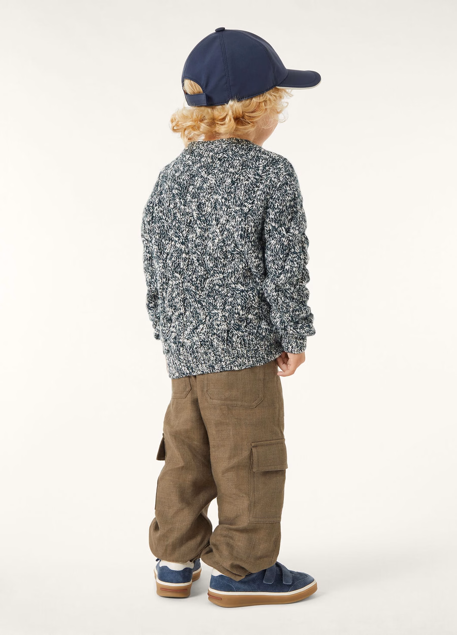 Camiseta infantil Cable Dream de algodão e cashmere DEFINITIVAMENTE