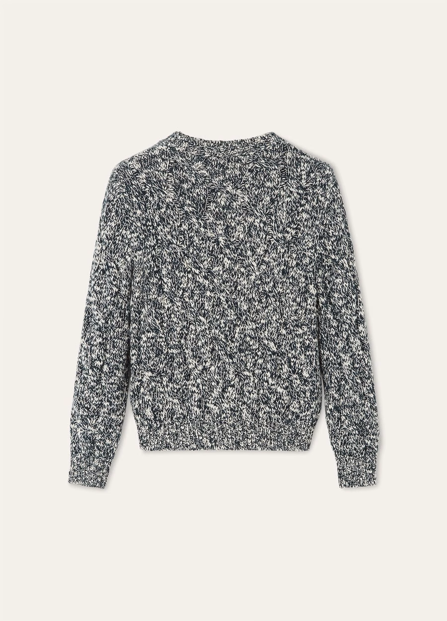 Camiseta infantil Cable Dream de algodão e cashmere DEFINITIVAMENTE