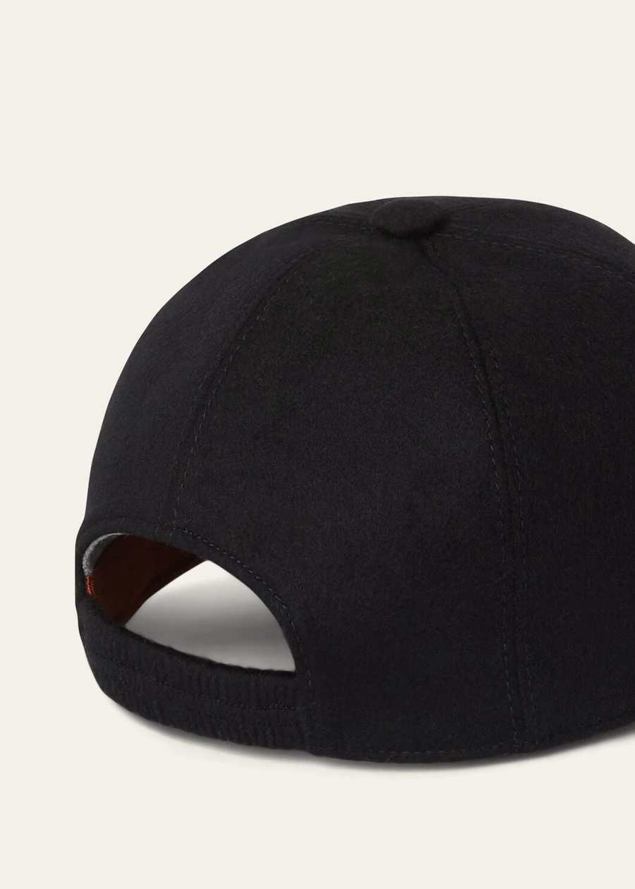 Boné de beisebol de cashmere - Storm System® Preto