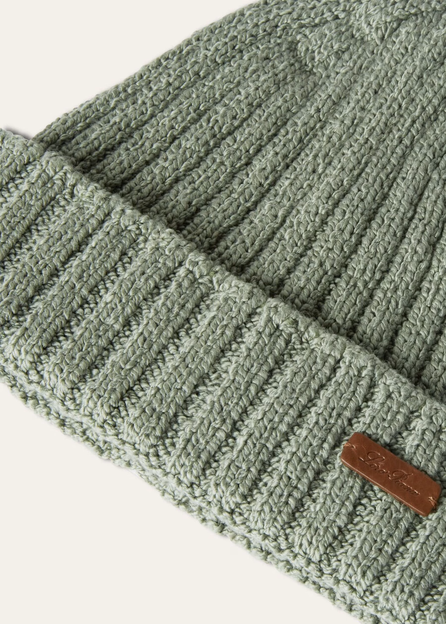 Gorro Niseko com estampa de folhas de sálvia em algodão