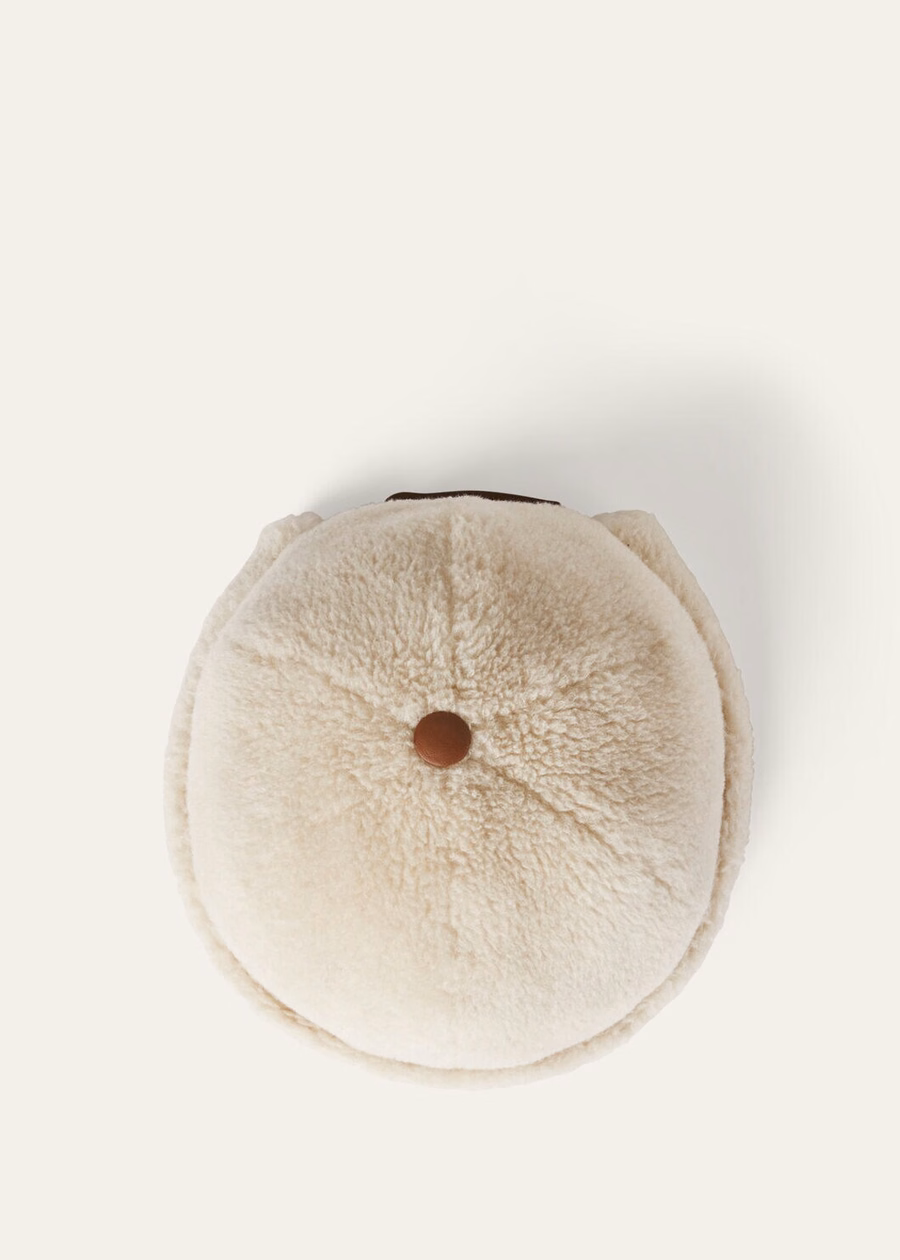 Gorro de seda cashmere com papiro antigo