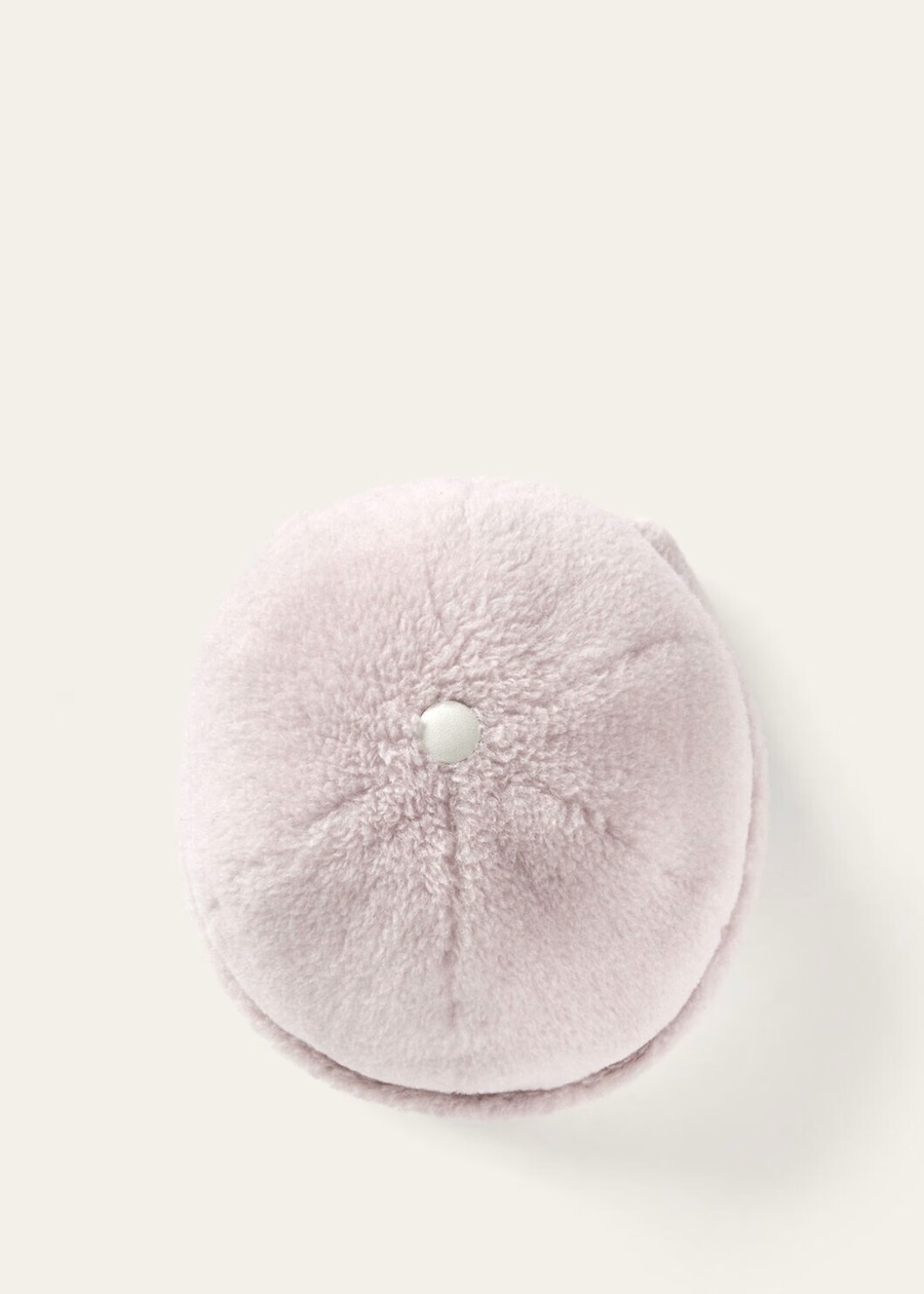 Gorro de caxemira e seda rosa turmalina