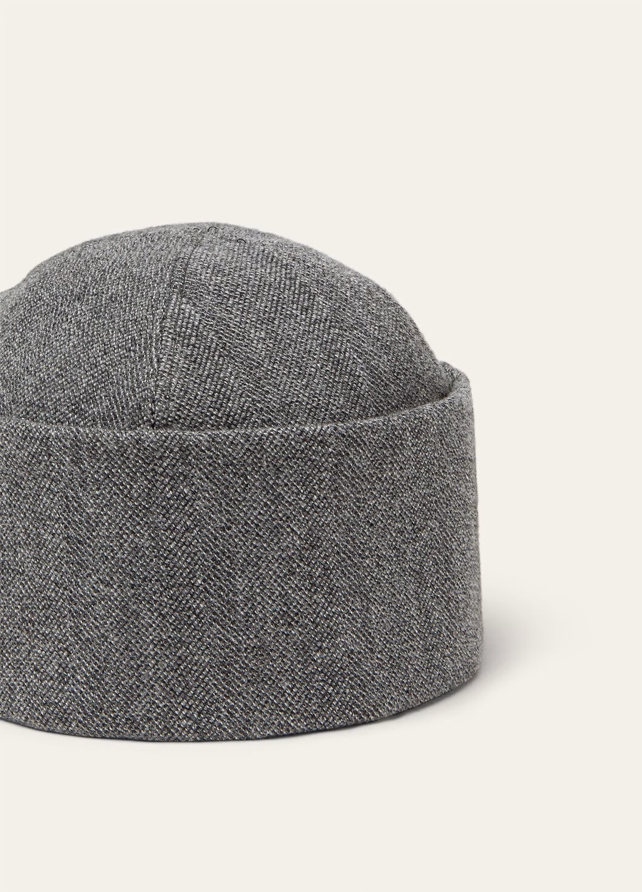 Gorro Joyce em lã virgem cashmere azul marinho