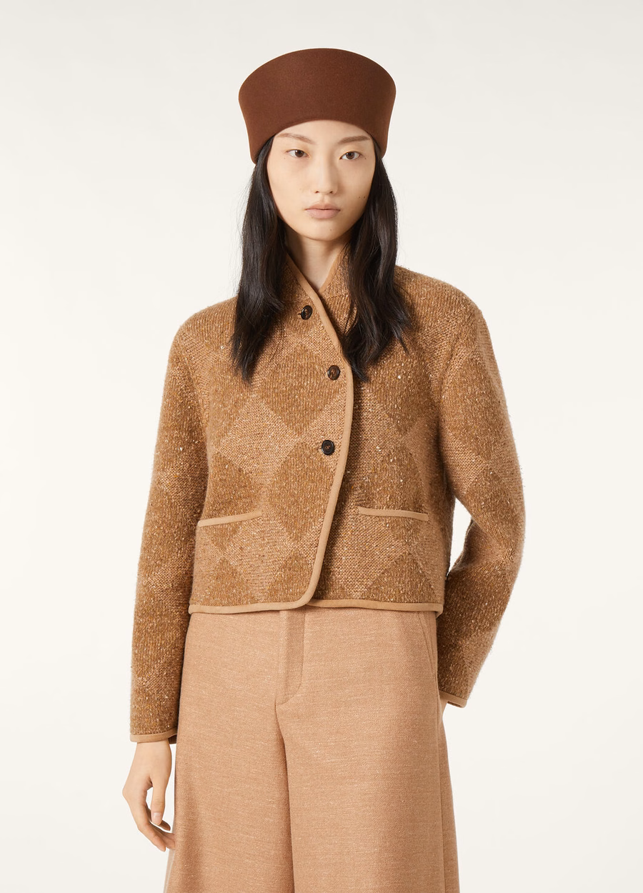 Jaqueta Cernobbio Cashmere Maçã Mostarda