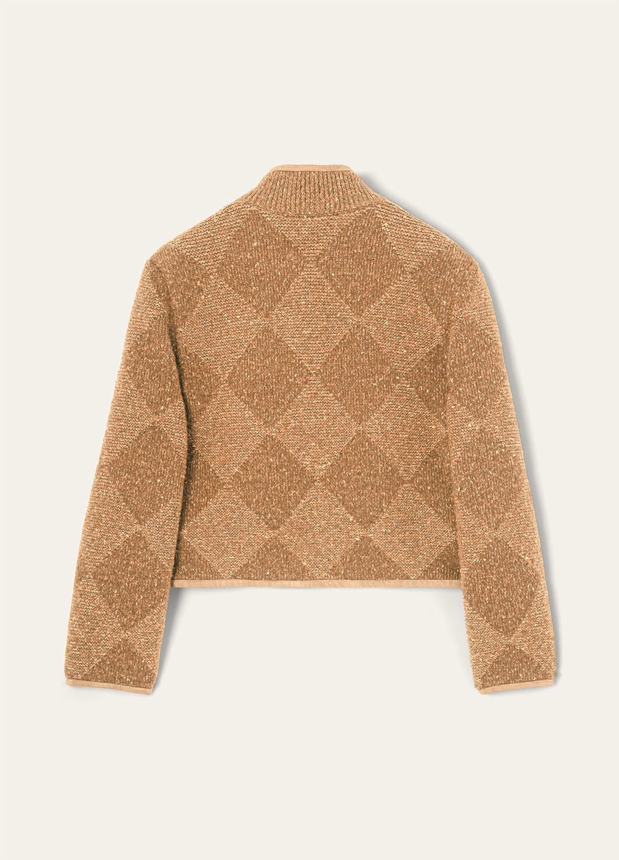 Jaqueta Cernobbio Cashmere Maçã Mostarda