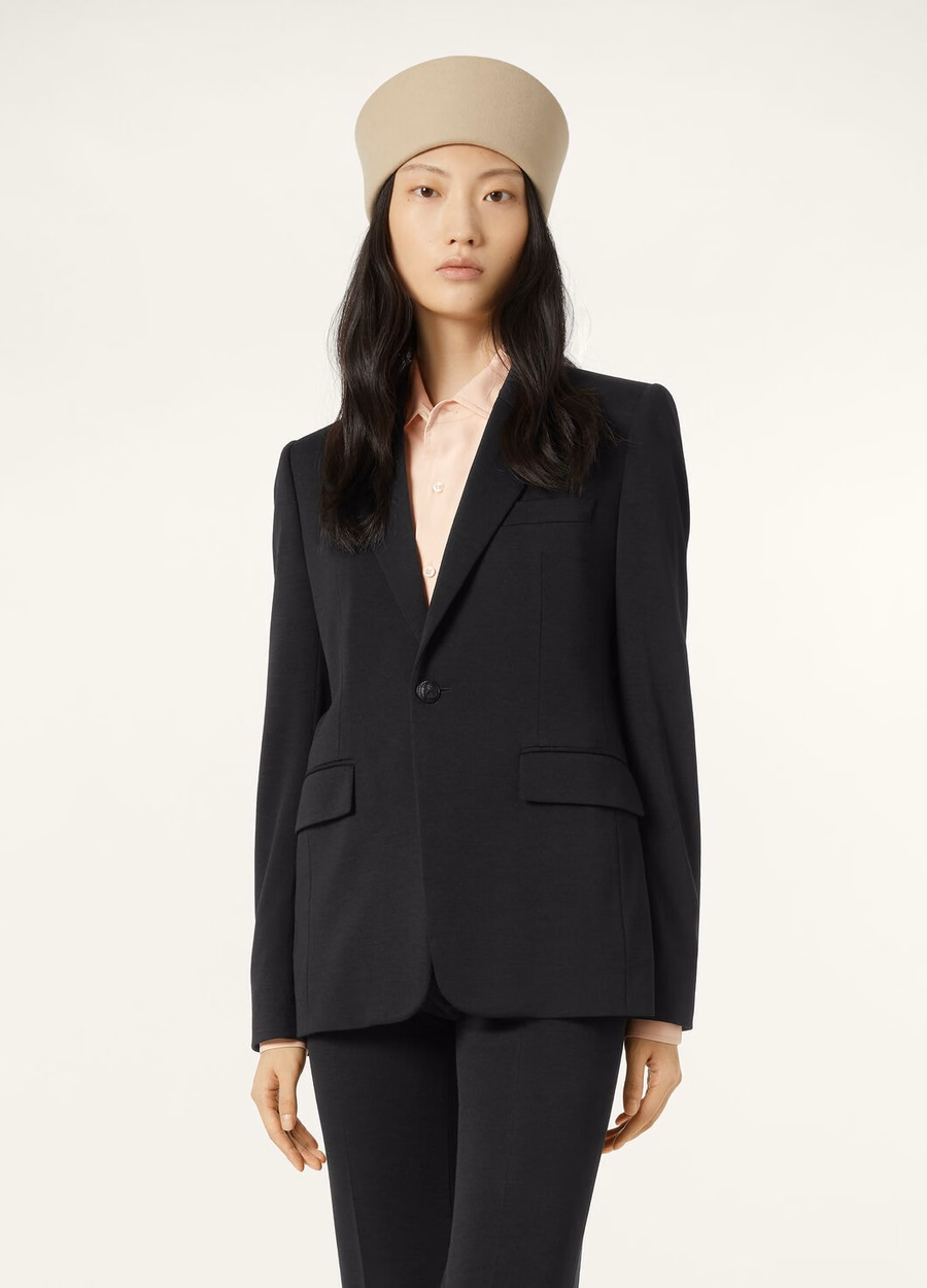 Blazer Hellen em lã virgem preta