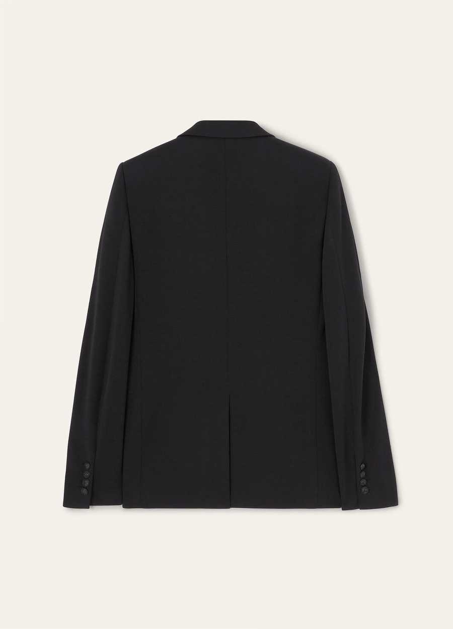 Blazer Hellen em lã virgem preta