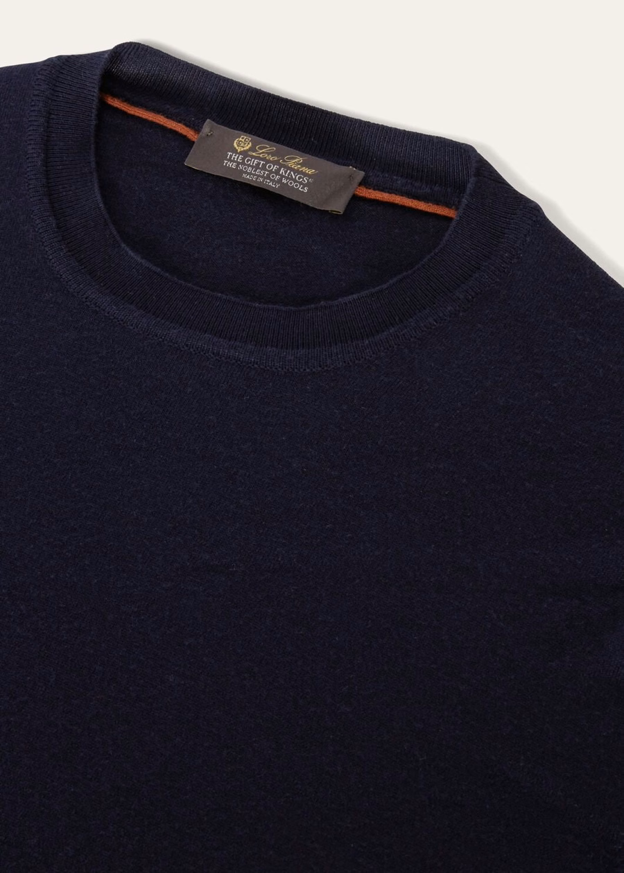 Camiseta de gola redonda azul marinho The Gift of Kings®