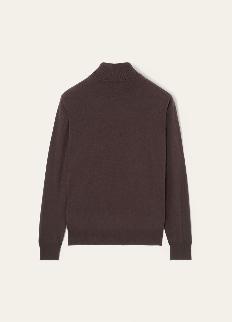Macacão de bebê em cashmere com gola redonda