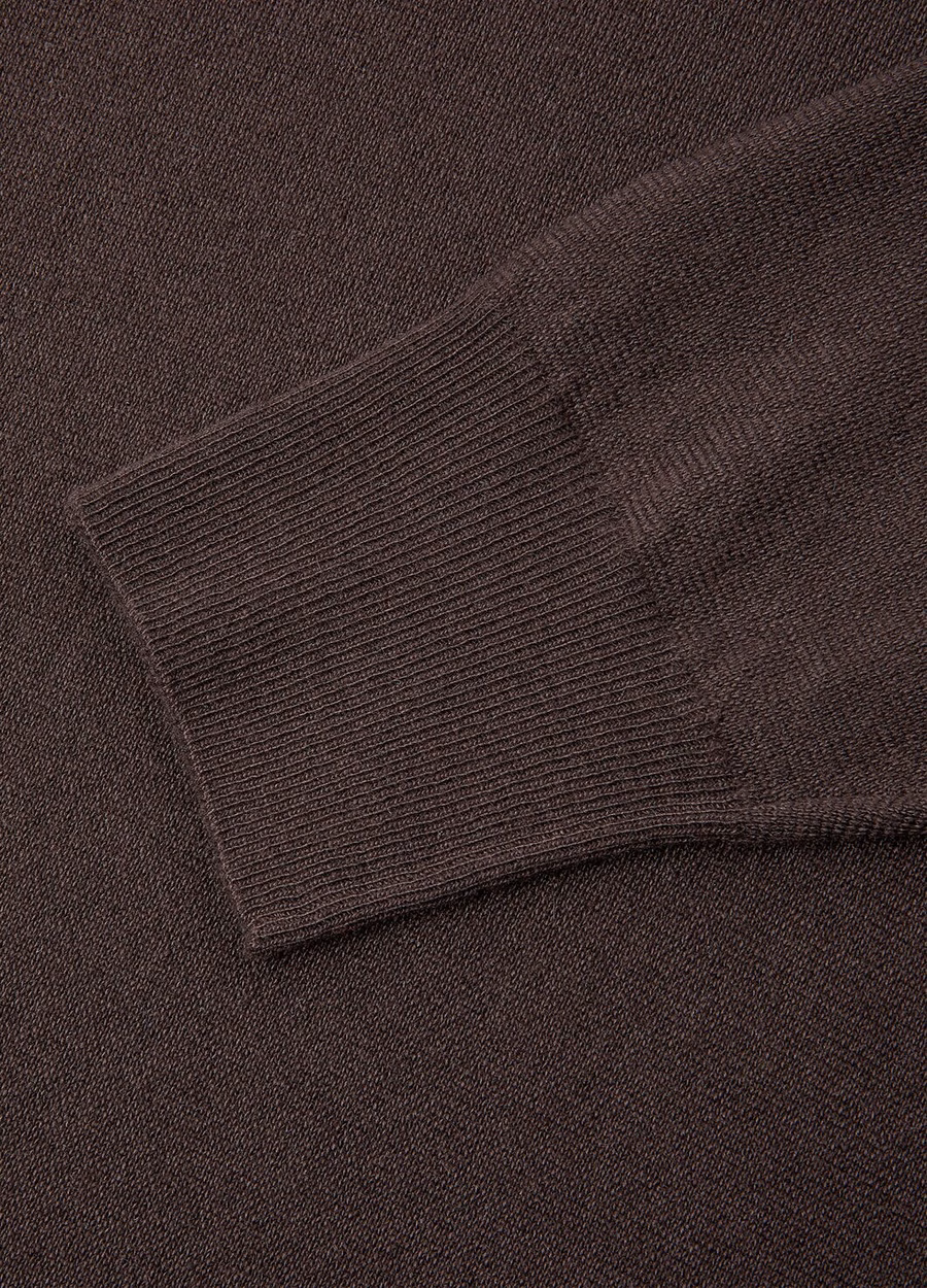 Macacão de bebê em cashmere com gola redonda