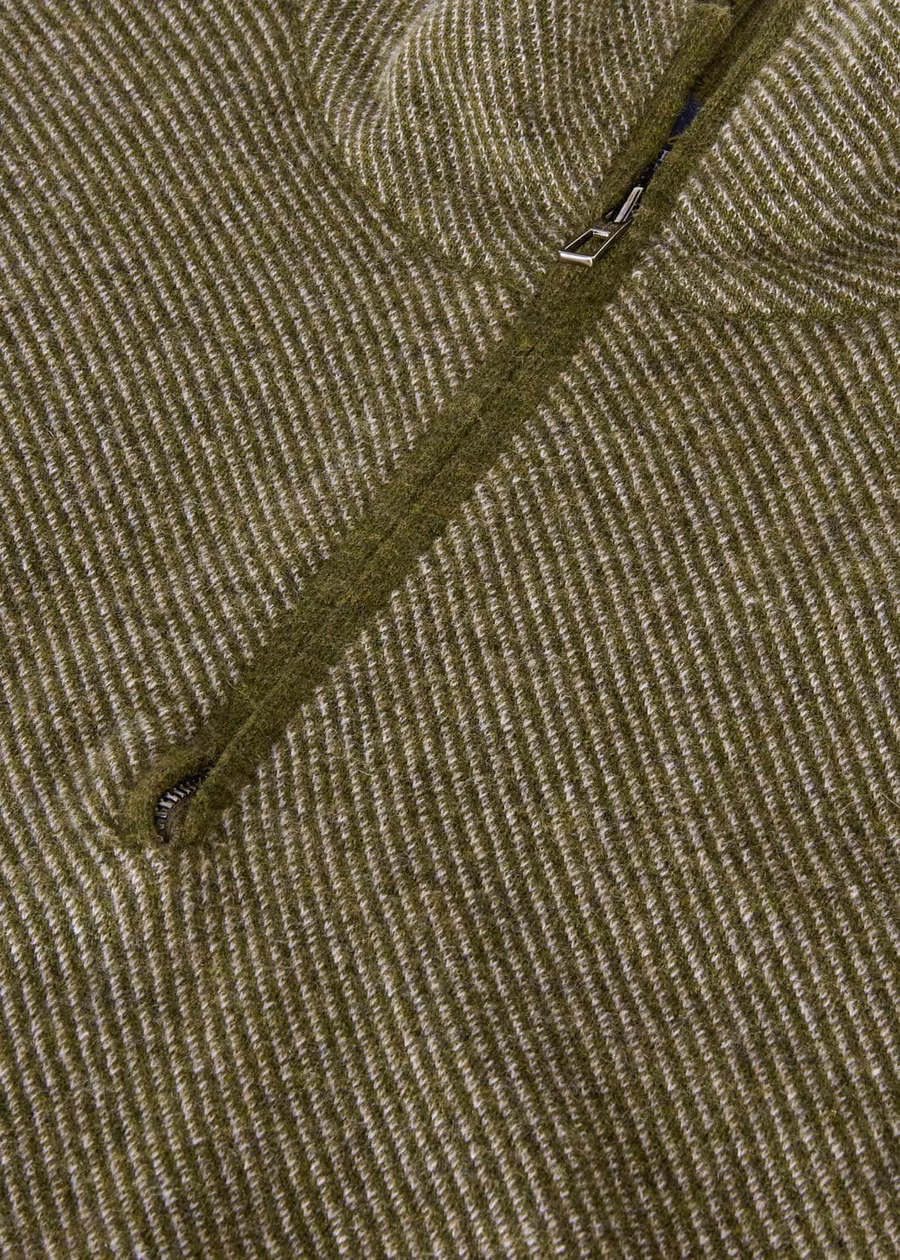 Camisola Roadster Mezzocollo Cashmere Cypres Melange/Croissant Melange