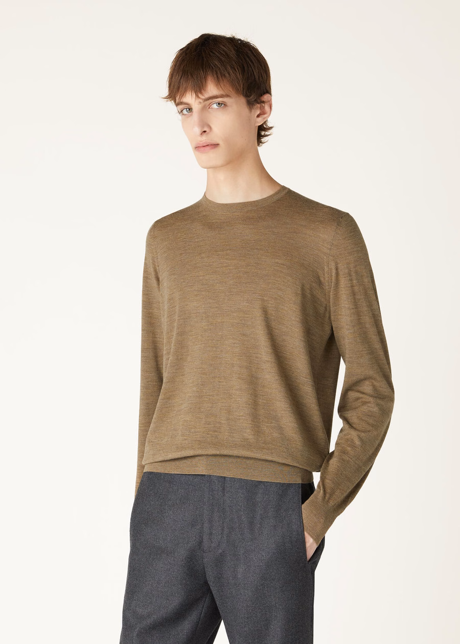 Camiseta Wish® Wool Tundra Melange com gola redonda