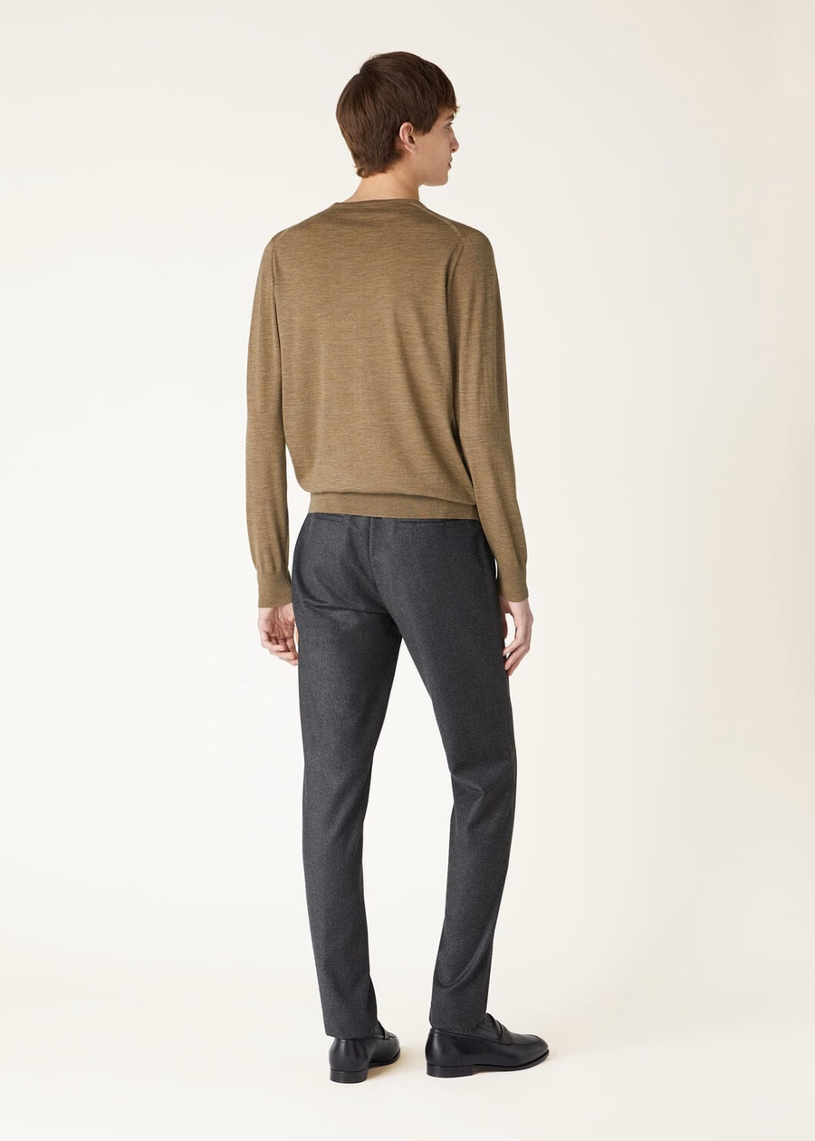 Camiseta Wish® Wool Tundra Melange com gola redonda