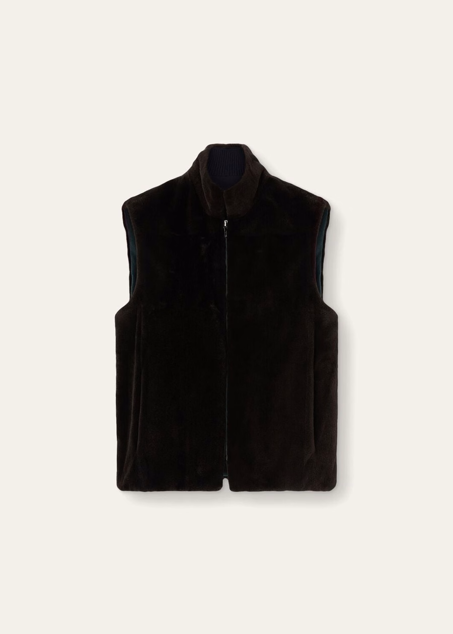 Jaqueta bomber de cashmere Colman Baby azul marinho