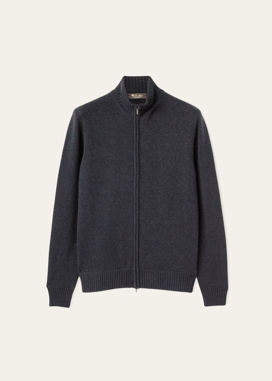 Jaqueta Bomber Parksville Baby Cashmere Preta/Cinza Mesclada