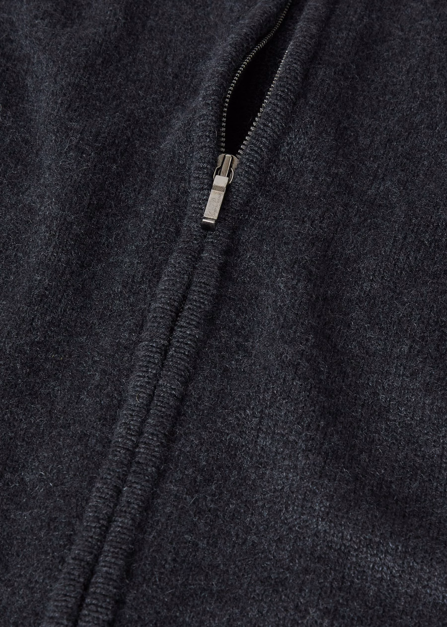 Jaqueta Bomber Parksville Baby Cashmere Preta/Cinza Mesclada