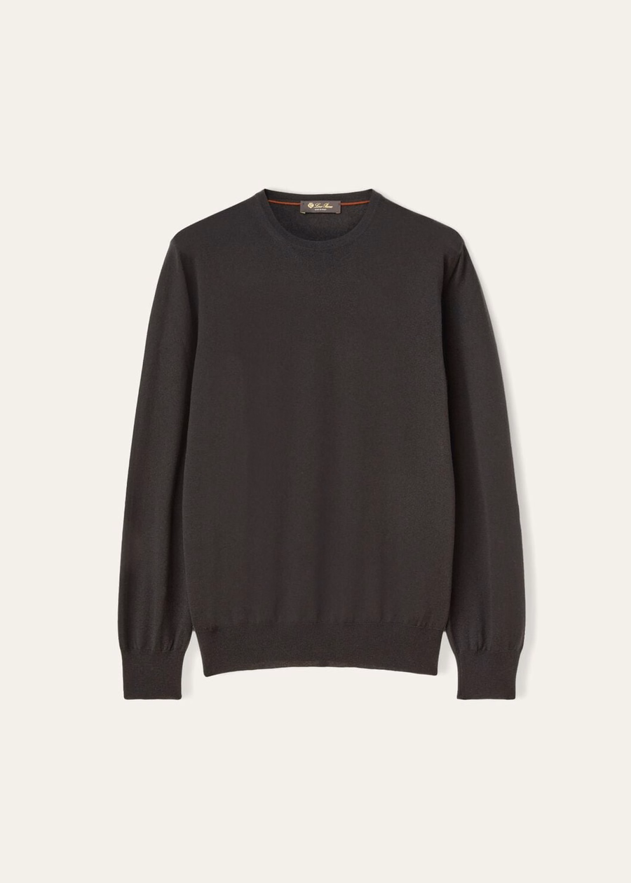 Cash Light Crewneck Caviar