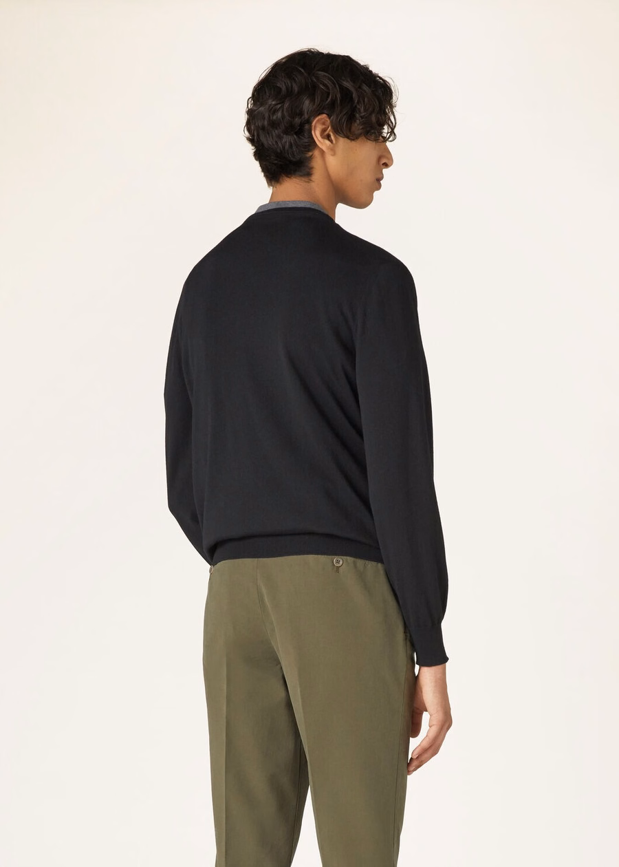 Cash Light Crewneck Cashmere Preto
